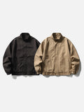 DAXUEN black oversized high-collar bomber jacket