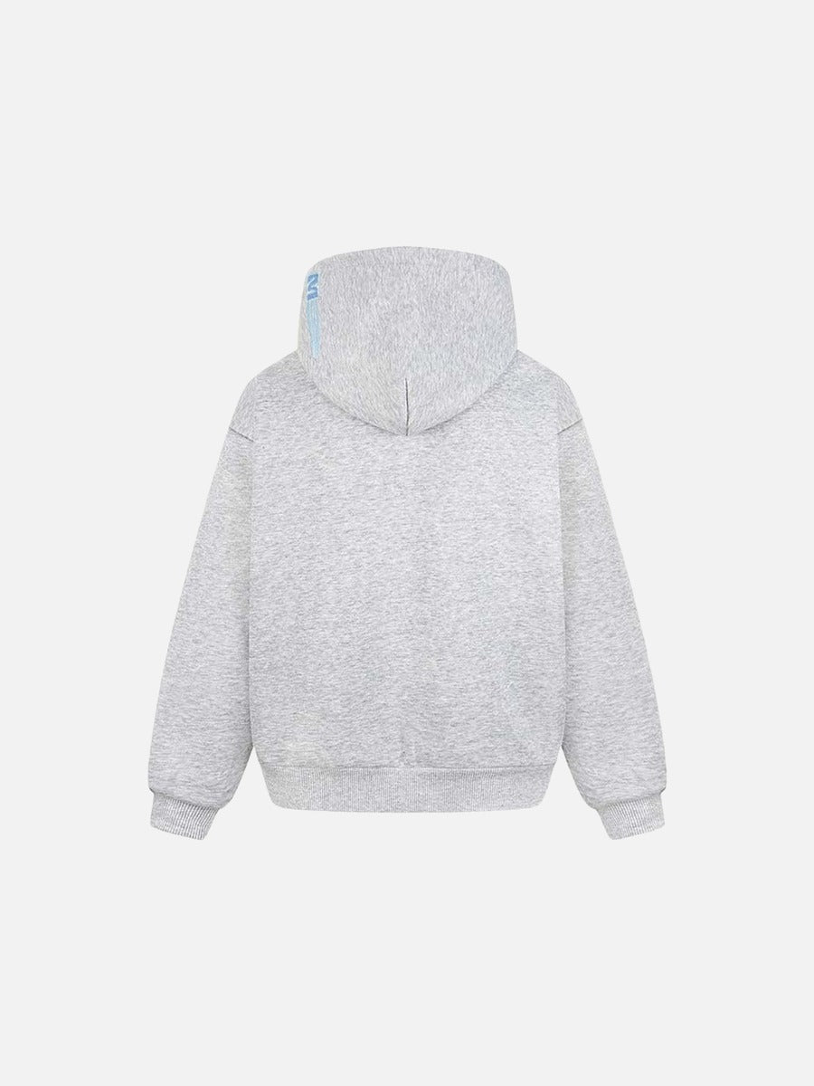 DAXUEN Hooded cardigan jacket with hairpin design