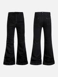 DAXUEN High-waisted black flared denim jeans