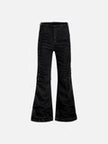 DAXUEN High-waisted black flared denim jeans