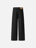 DAXUEN High-waisted black wide-leg jeans