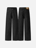 DAXUEN High-waisted black wide-leg jeans