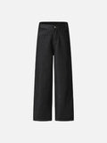 DAXUEN High-waisted black wide-leg jeans