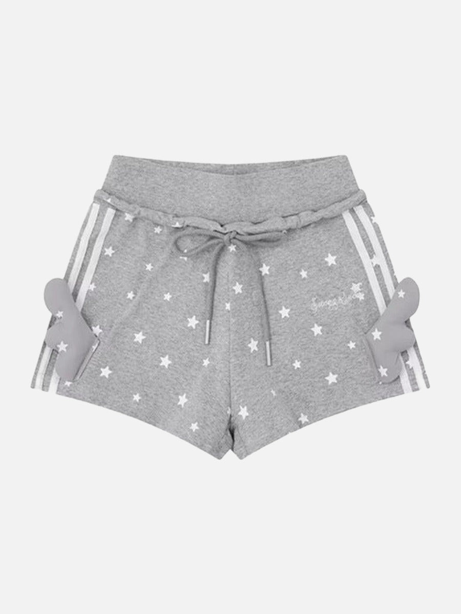 DAXUEN High-waisted star print lounge shorts