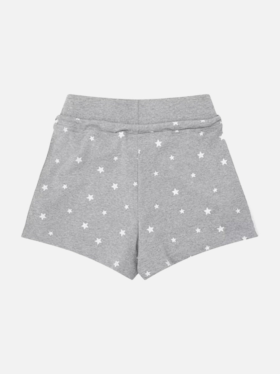 DAXUEN High-waisted star print lounge shorts