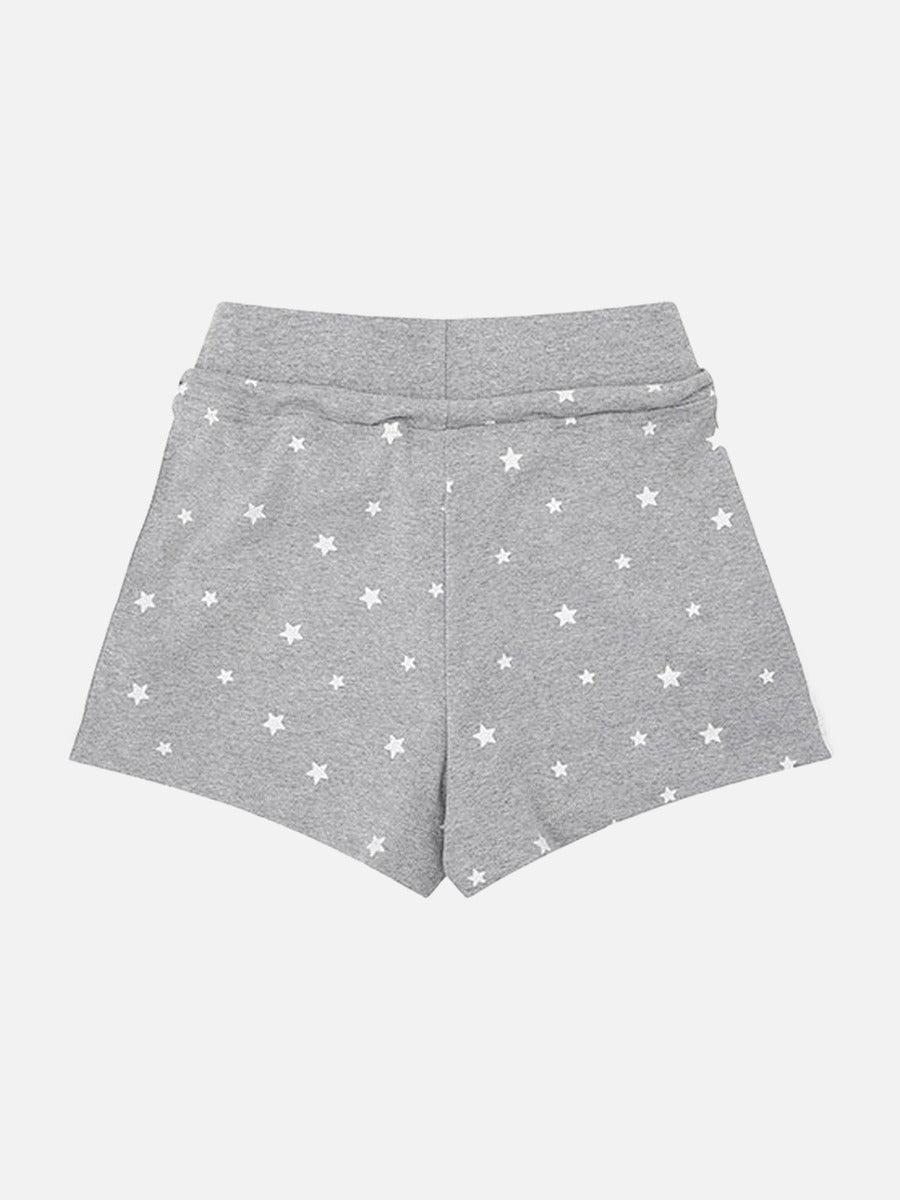 DAXUEN High-waisted star print lounge shorts