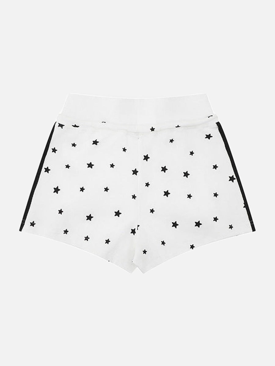DAXUEN High-waisted star print lounge shorts