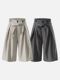 DAXUEN High-waisted wide-leg culottes pants