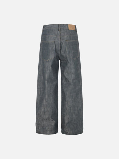 DAXUEN Wide-leg high-waisted denim trousers