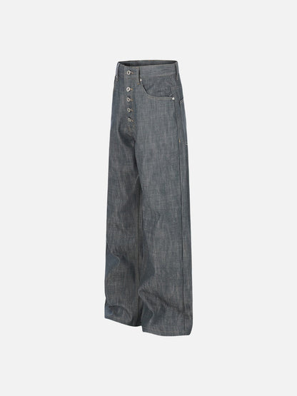 DAXUEN Wide-leg high-waisted denim trousers