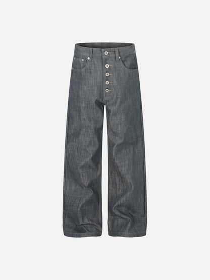 DAXUEN Wide-leg high-waisted denim trousers