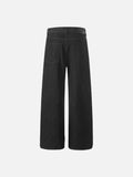 DAXUEN High-waisted wide-leg jeans in dark grey wash