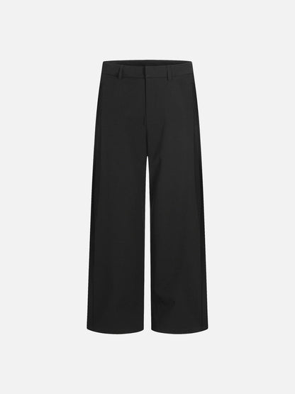 DAXUEN High-waisted wide-leg palazzo pants in dark grey and black