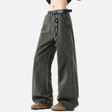 DAXUEN High-waisted wide-leg trousers in solid colors