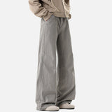 DAXUEN High-waisted wide-leg trousers in solid colors
