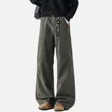 DAXUEN High-waisted wide-leg trousers in solid colors
