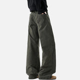 DAXUEN High-waisted wide-leg trousers in solid colors