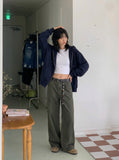 DAXUEN high-waisted-wide-leg-trousers — model photo