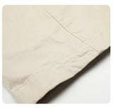 DAXUEN beige high-waisted wide-leg work trousers