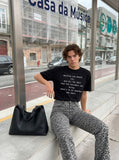 DAXUEN Relaxed fit crew neck t-shirt with holiday graphic — model photo