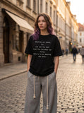 DAXUEN Relaxed fit crew neck t-shirt with holiday graphic — model photo
