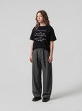 DAXUEN Relaxed fit crew neck t-shirt with holiday graphic — model photo