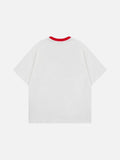 DAXUEN Short-sleeved embroidered t-shirt with horse graphic