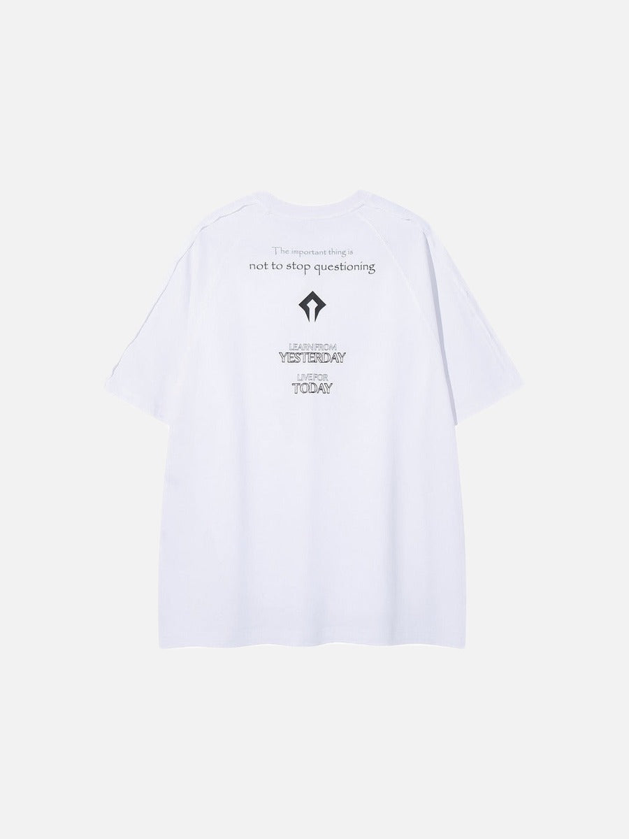 DAXUEN Hope For Tomorrow oversized graphic T-shirt