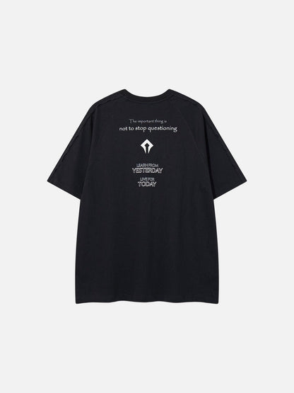 DAXUEN Hope For Tomorrow oversized graphic T-shirt