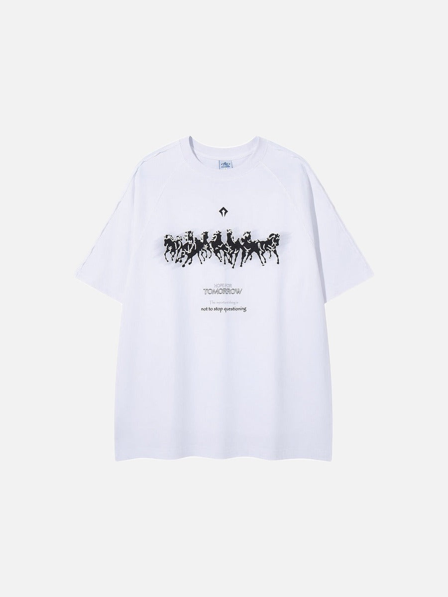 DAXUEN Hope For Tomorrow oversized graphic T-shirt