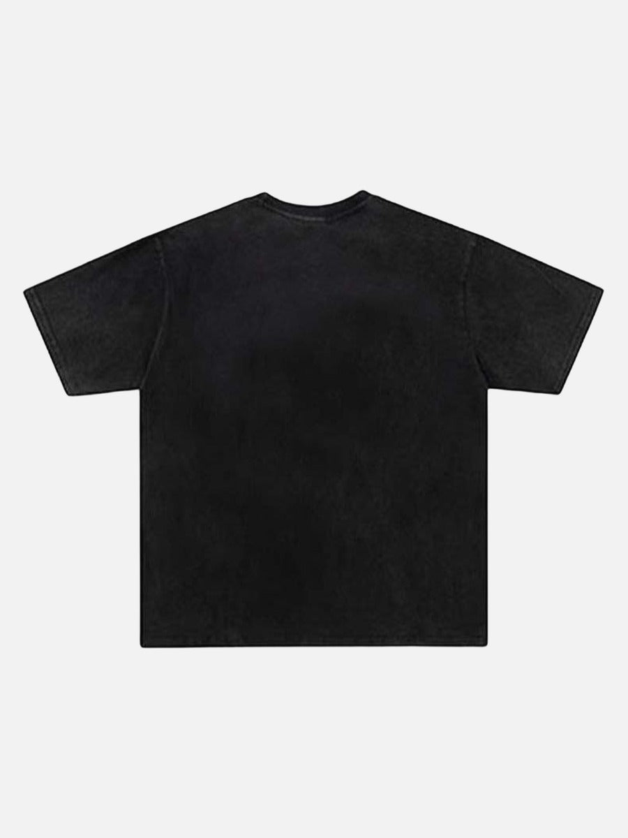 DAXUEN I AM MUSIC graphic oversized t-shirt