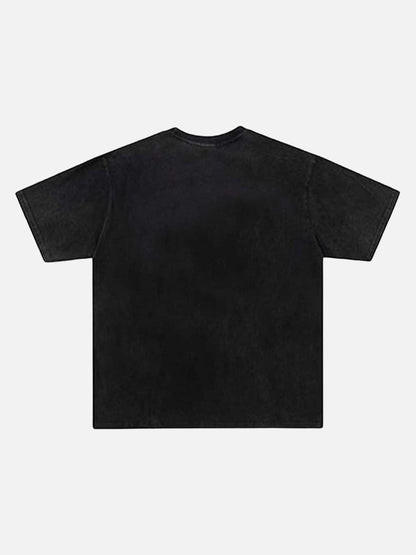 DAXUEN I AM MUSIC graphic oversized t-shirt