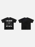 DAXUEN I AM MUSIC graphic oversized t-shirt