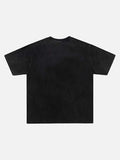 DAXUEN I AM MUSIC graphic oversized t-shirt