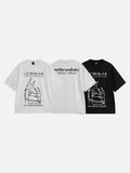 DAXUEN Short-sleeved graphic t-shirt with dog-themed prints