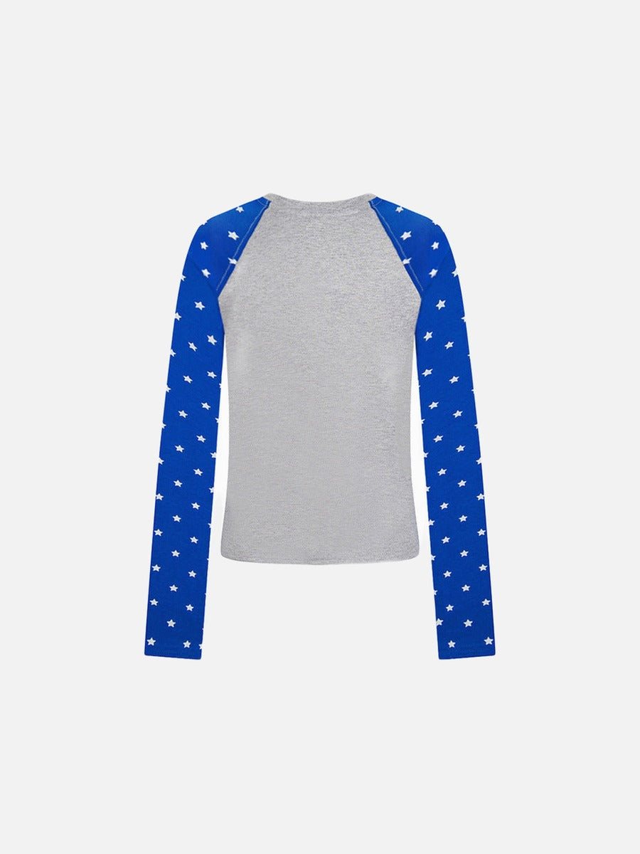 DAXUEN Long sleeve t-shirt with graphic print and raglan sleeves