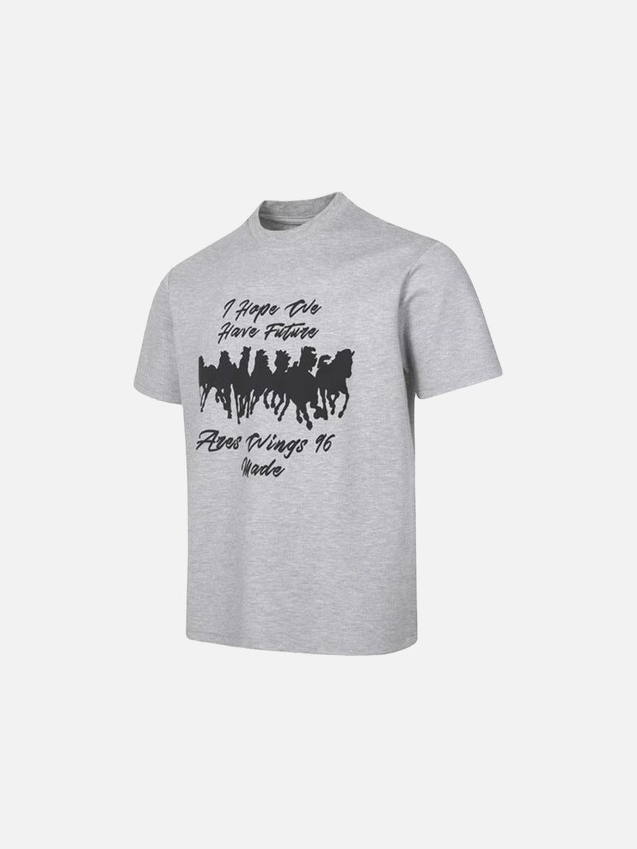 DAXUEN I Hope We Have Future graphic t-shirt