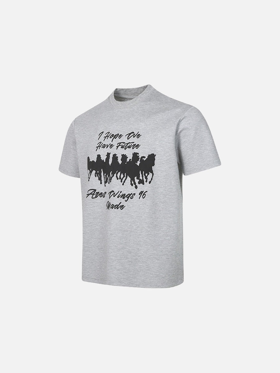 DAXUEN I Hope We Have Future graphic t-shirt