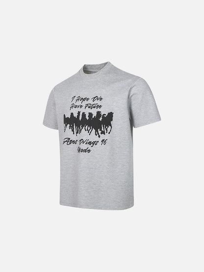 DAXUEN I Hope We Have Future graphic t-shirt