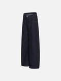 DAXUEN Dark indigo wide-leg denim jeans