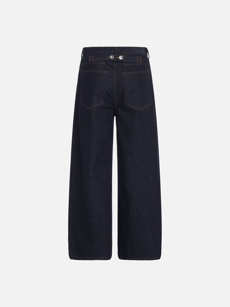 DAXUEN Dark indigo wide-leg denim jeans
