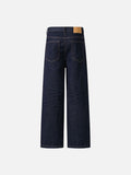 DAXUEN Dark indigo wide-leg jeans with contrasting stitching