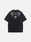 Inhumane graphic oversized black t-shirt