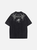Inhumane graphic oversized black t-shirt