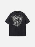 Inhumane graphic oversized black t-shirt