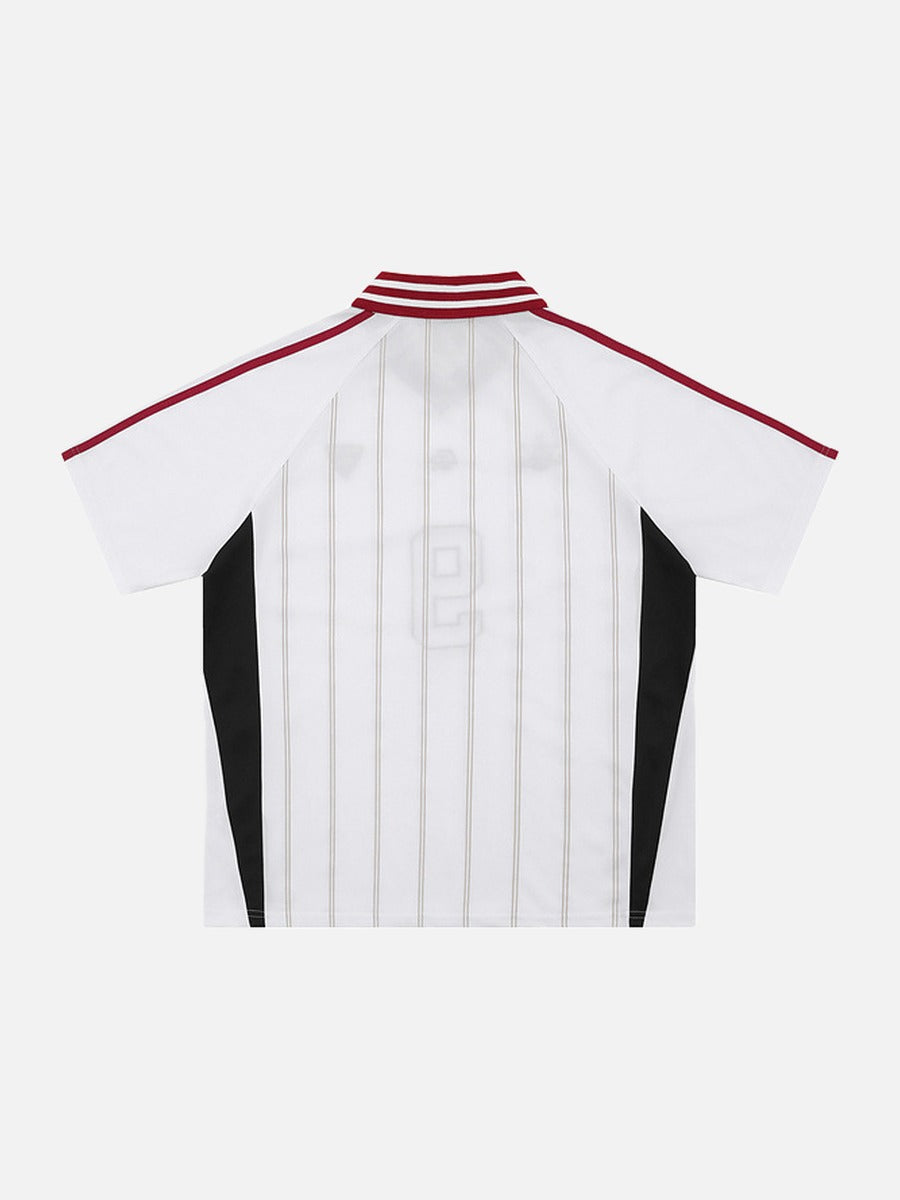 Embroidered Soccer Ball Graphic Jersey