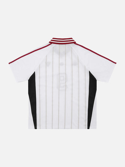 Embroidered Soccer Ball Graphic Jersey