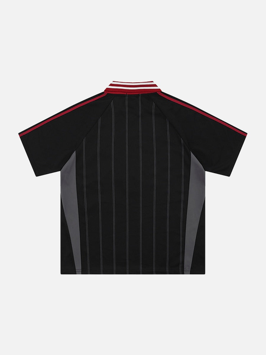 Embroidered Soccer Ball Graphic Jersey