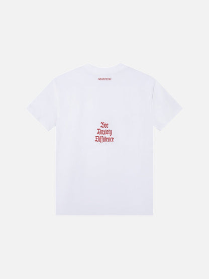 DAXUEN Short-sleeved graphic T-shirt with text prints