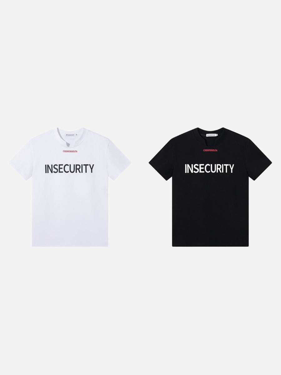 DAXUEN Short-sleeved graphic T-shirt with text prints